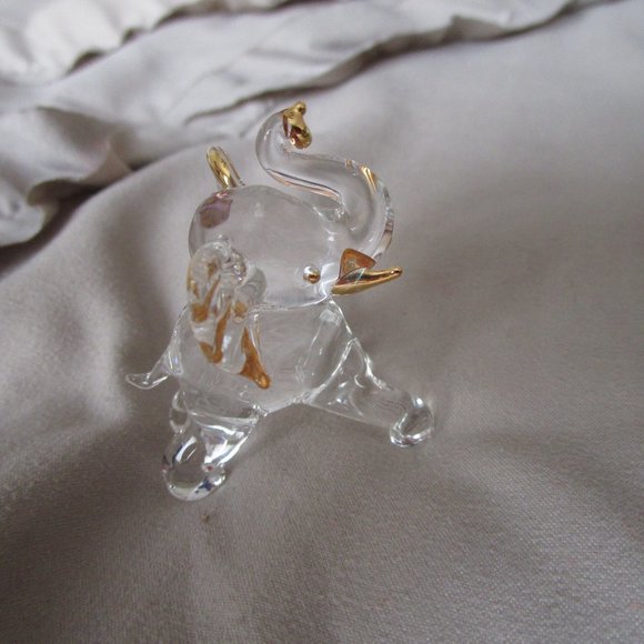 About Face Designs rare glass elephant figurine - Picture 3 of 7